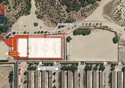 Redacción del proyecto constructivo de Diques de laminación en el Barranco de Arráez de Zaragoza. Expediente nº: 21.406 / 2025 (T533582). (1532)